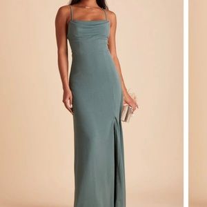 Ash Crepe Dress - Sea Glass